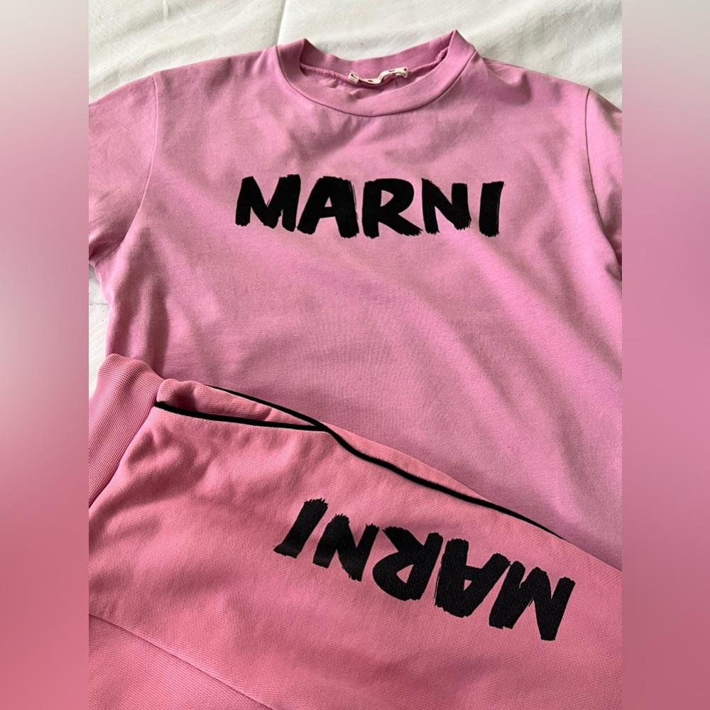 Marni kids sweat suit with t shirt